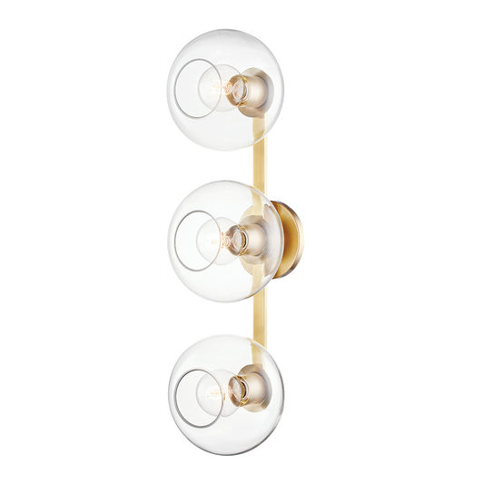 Margot Wall Sconce in Aged Brass Finish