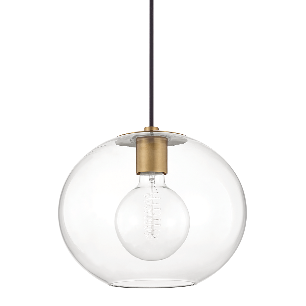Margot Pendant in Aged Brass Finish