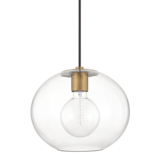 Margot Pendant in Aged Brass Finish