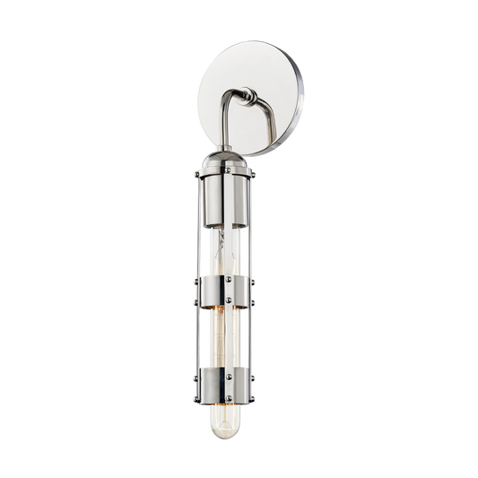 Violet Wall Sconce in Polished Nickel Finish