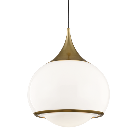 Reese Pendant in Aged Brass Finish