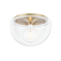 Grace Flush Mount in Aged Brass Finish