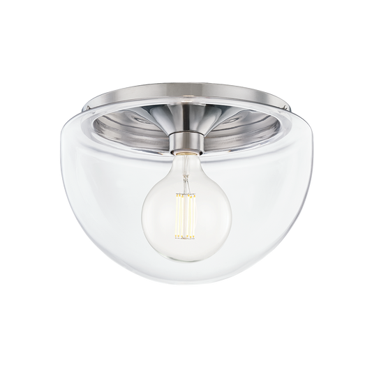 Grace Flush Mount in Polished Nickel Finish