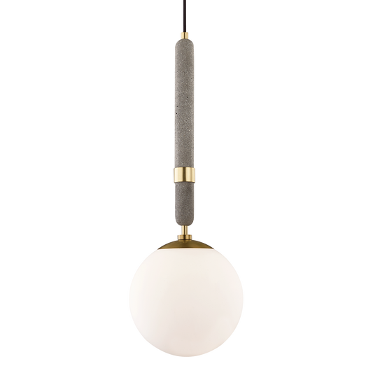 Brielle Pendant in Aged Brass Finish