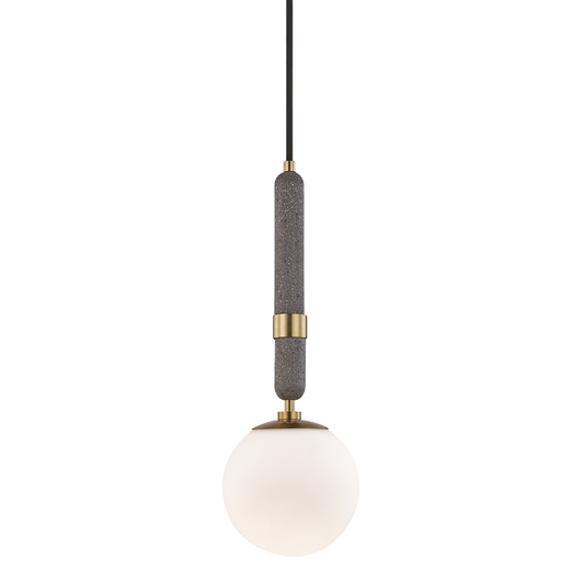 Brielle Pendant in Aged Brass Finish