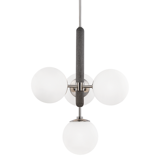 Brielle Chandelier in Polished Nickel Finish