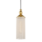 Scarlett Pendant in Gold Leaf/white Finish