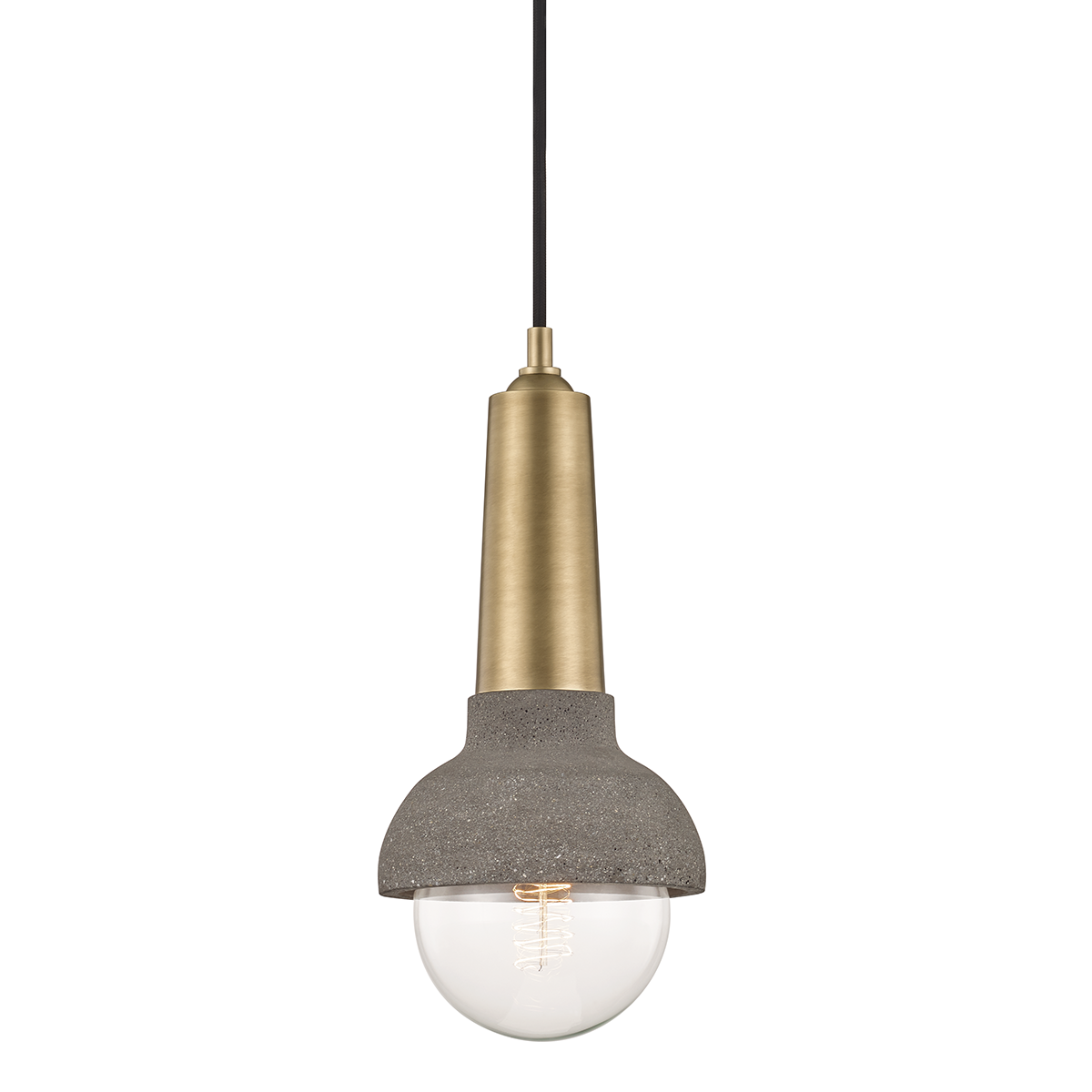 Macy Pendant in Aged Brass Finish