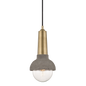 Macy Pendant in Aged Brass Finish
