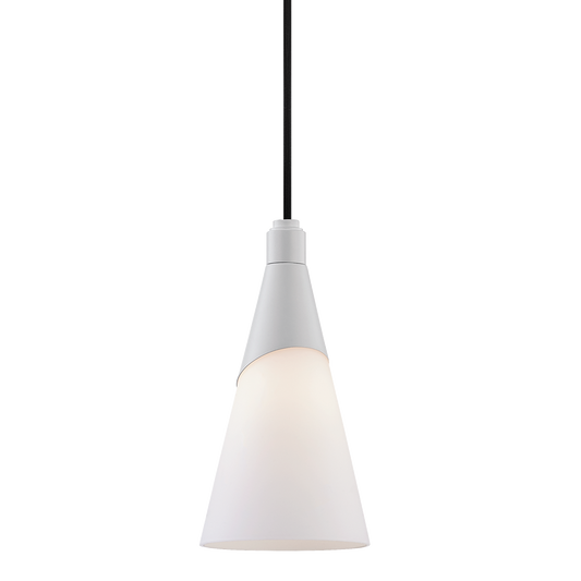 Parker Pendant in White Finish