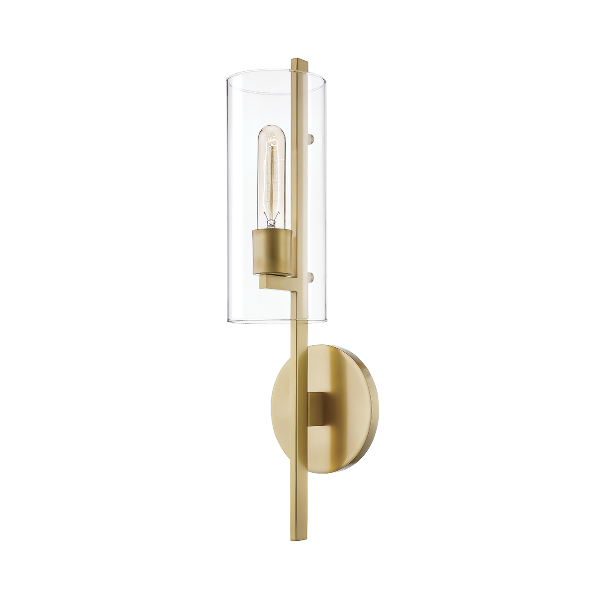 Ariel Wall Sconce in Aged Brass Finish
