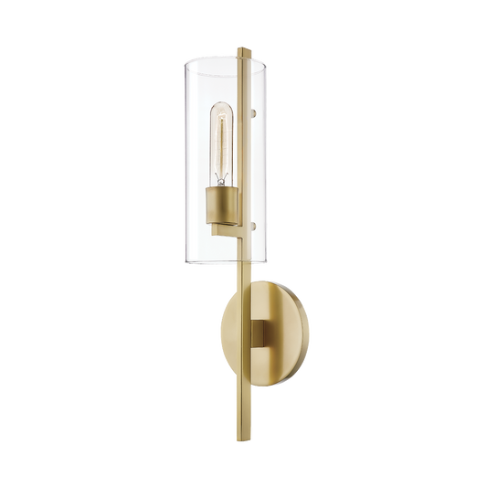 Ariel Wall Sconce in Aged Brass Finish