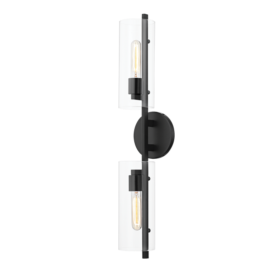 Ariel Wall Sconce in Soft Black Finish