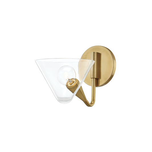 Isabella Wall Sconce in Aged Brass Finish