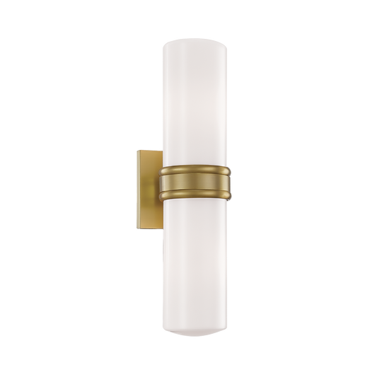 Natalie Wall Sconce in Aged Brass Finish