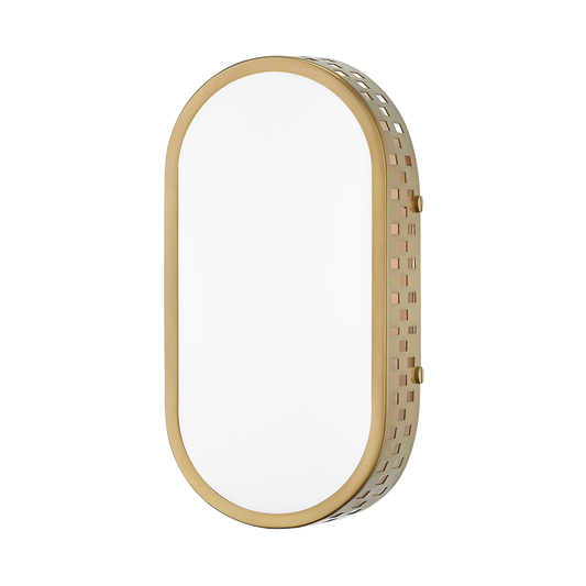 Phoebe Wall Sconce in Aged Brass Finish