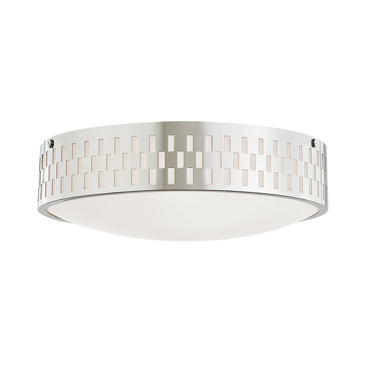 Phoebe Flush Mount in Polished Nickel Finish