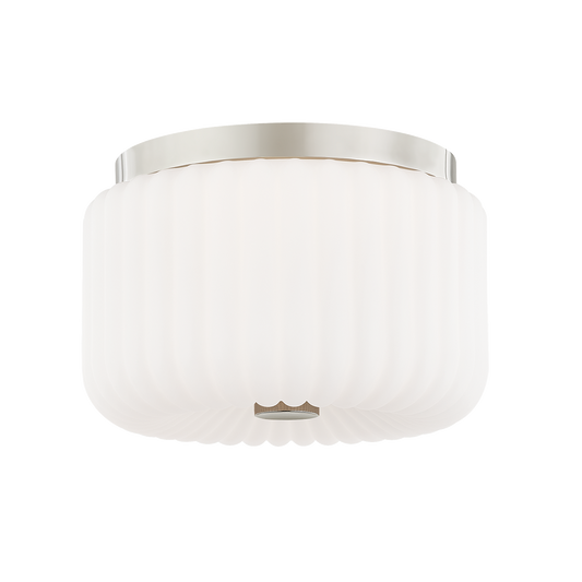 Lydia Flush Mount in Polished Nickel Finish