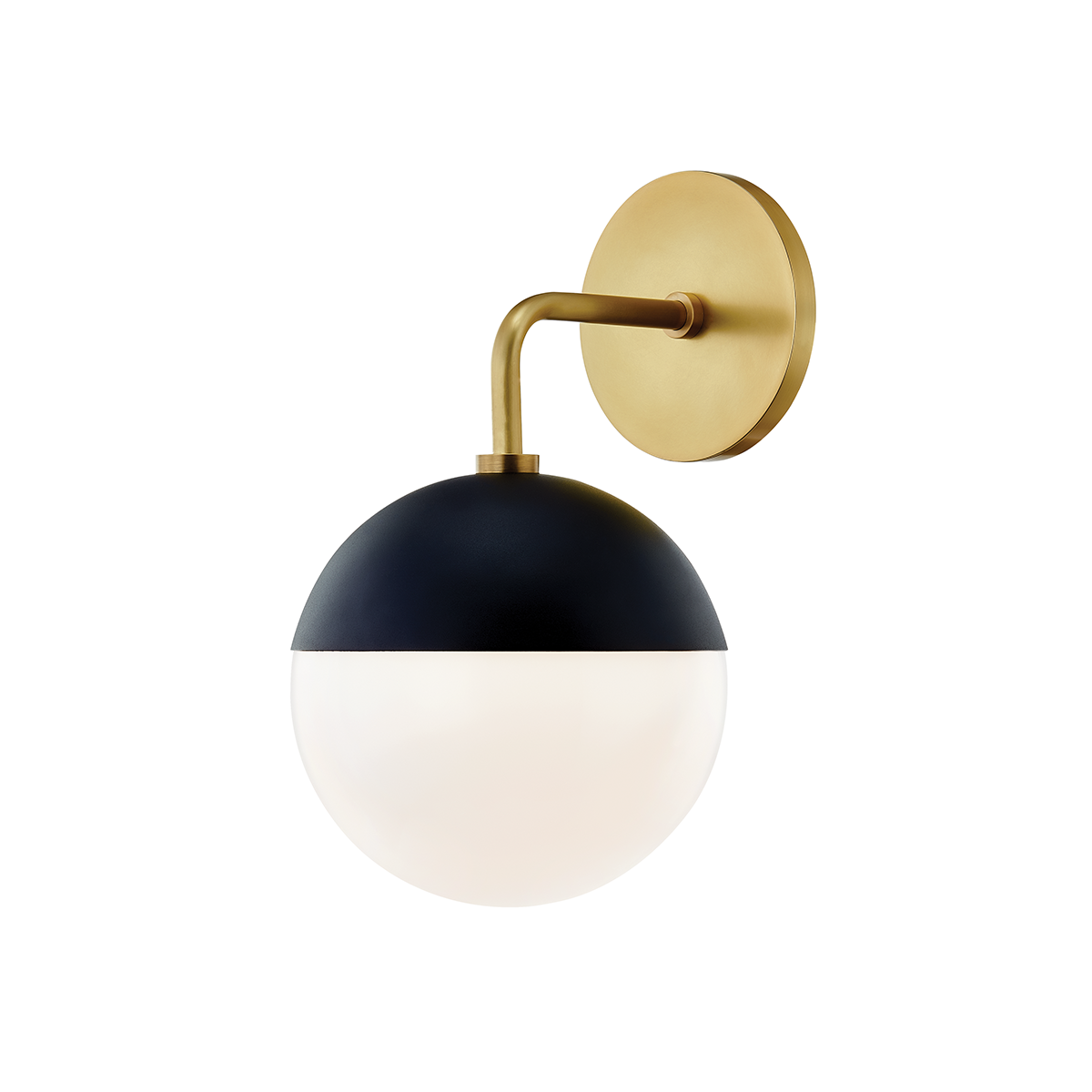 Renee Wall Sconce in Aged Brass/black Finish