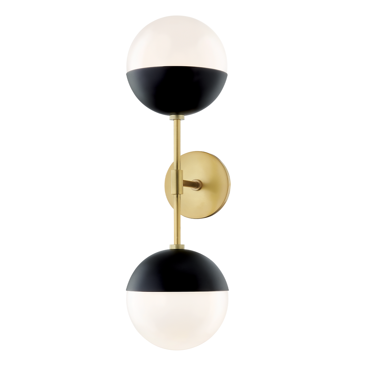 Renee Wall Sconce in Aged Brass/black Finish