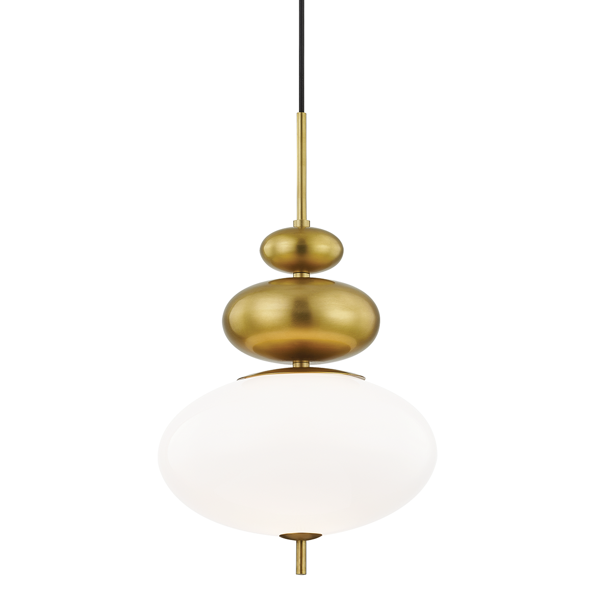 Elsie Pendant in Aged Brass Finish