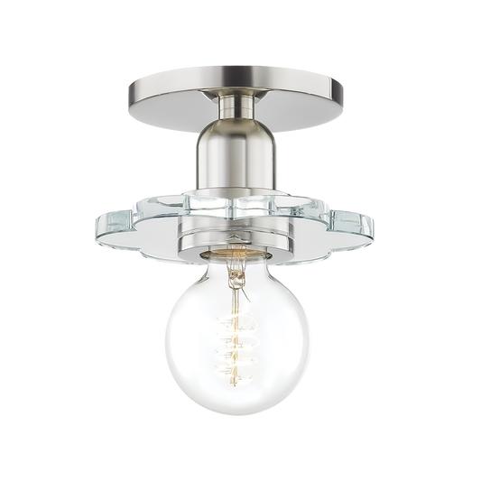 Alexa Wall Sconce in Polished Nickel Finish