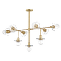 Alexa Chandelier in Aged Brass Finish