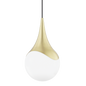 Ariana Pendant in Aged Brass Finish