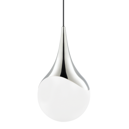 Ariana Pendant in Polished Nickel Finish
