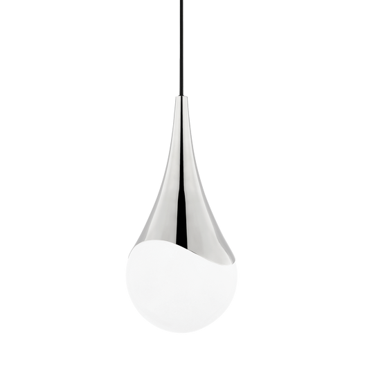 Ariana Pendant in Polished Nickel Finish