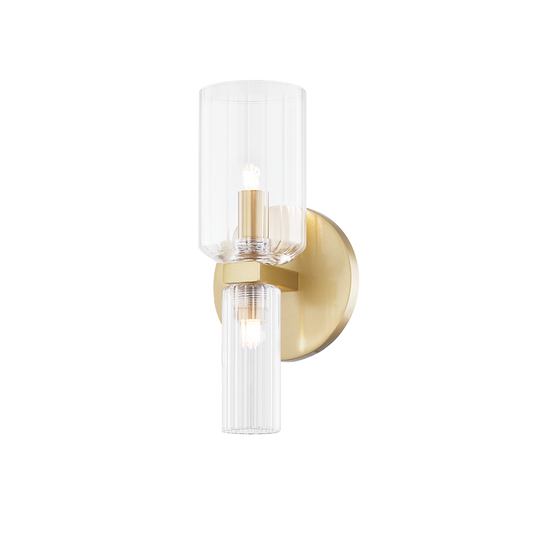 Tabitha Wall Sconce in Aged Brass Finish