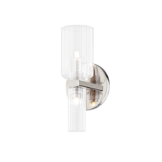 Tabitha Wall Sconce in Polished Nickel Finish