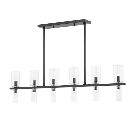 Tabitha Linear in Soft Black Finish