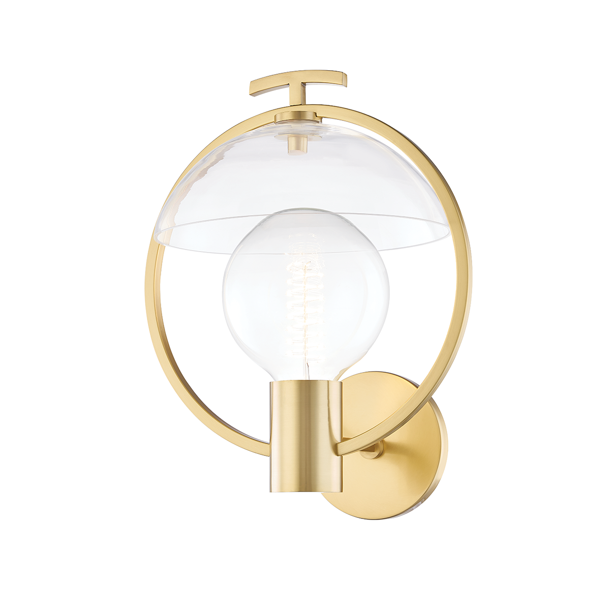 Ringo Wall Sconce in Aged Brass Finish