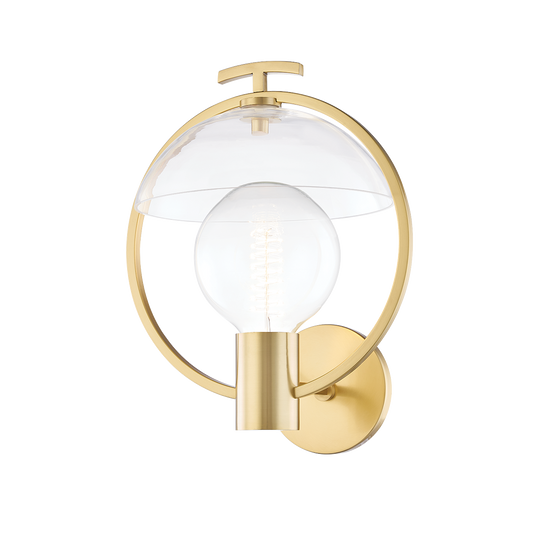 Ringo Wall Sconce in Aged Brass Finish