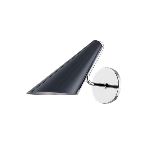 Talia Wall Sconce in Polished Nickel/midnight Blue Combo Finish