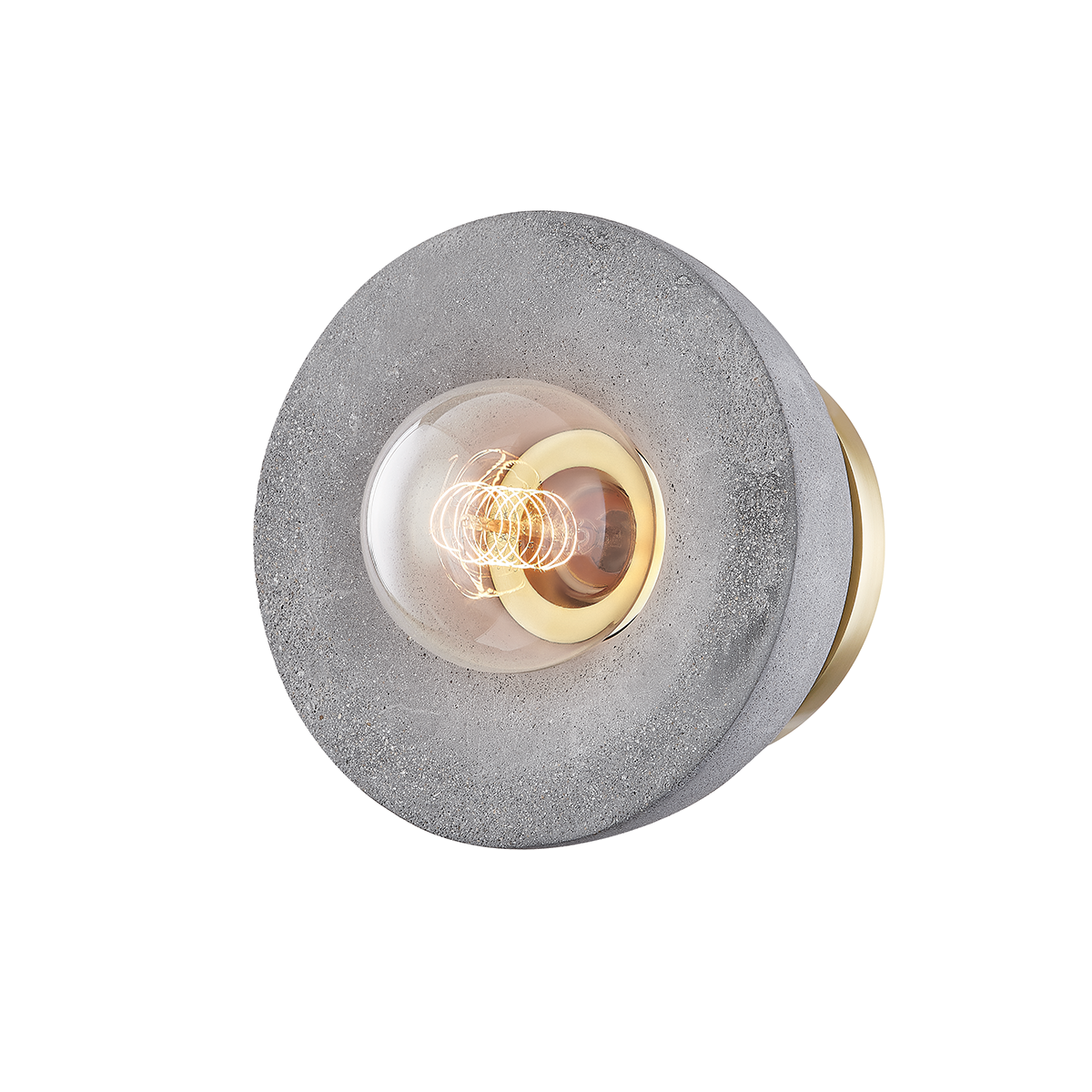 Poppy Flush Mount in Aged Brass Finish