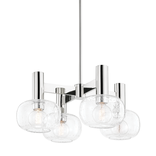 Harlow Chandelier in Polished Nickel Finish