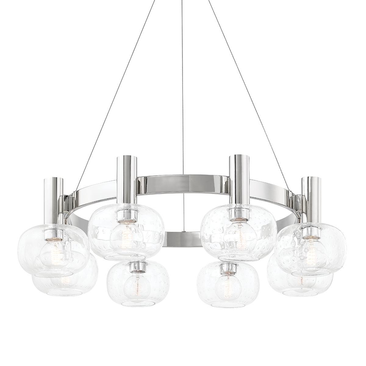 Harlow Chandelier in Polished Nickel Finish