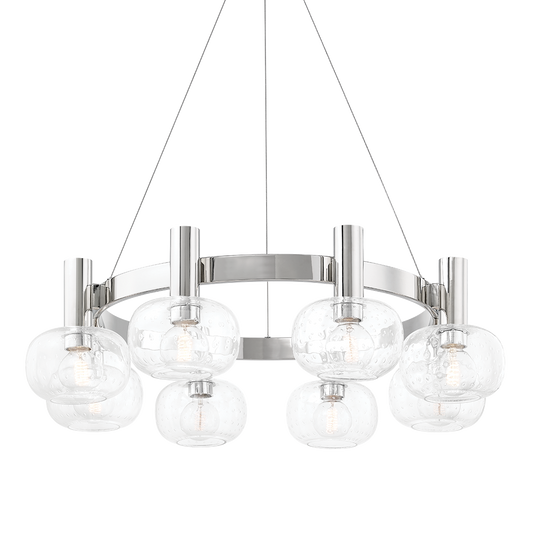 Harlow Chandelier in Polished Nickel Finish
