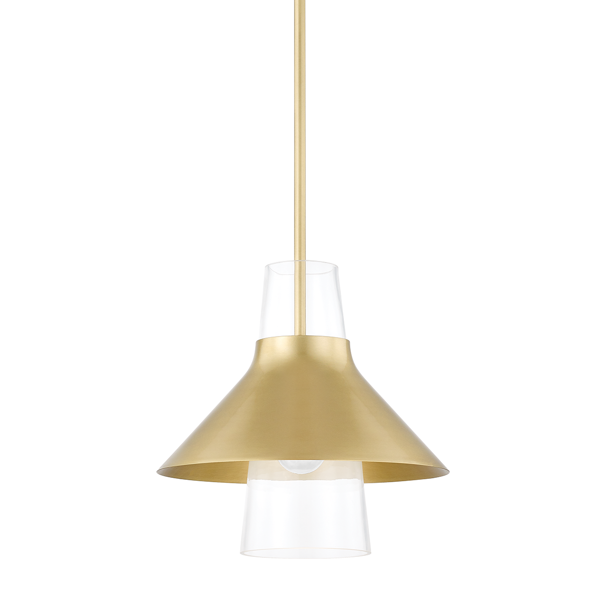 Jessy Pendant in Aged Brass Finish