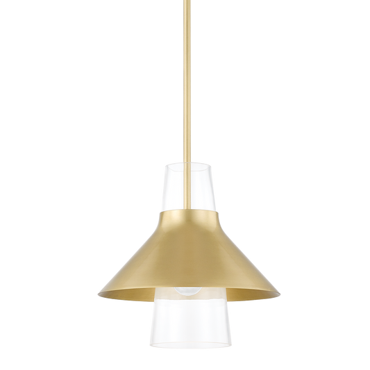 Jessy Pendant in Aged Brass Finish