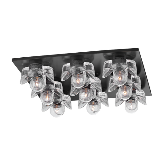 Shea Flush Mount in Old Bronze Finish