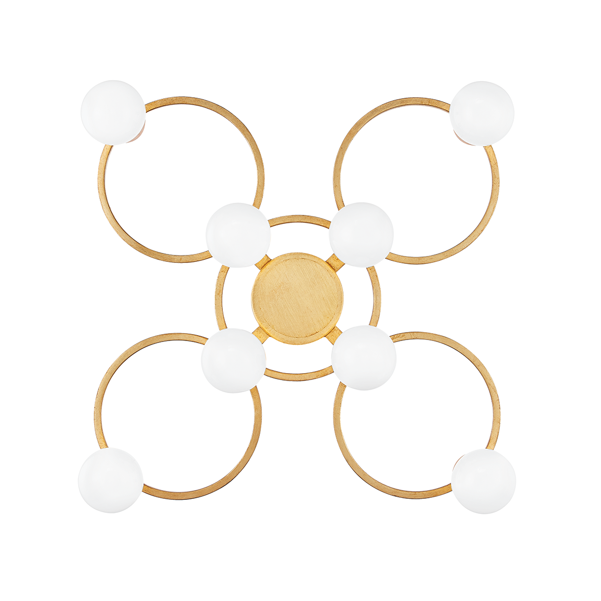 Hope Semi Flush in Gold Leaf Finish