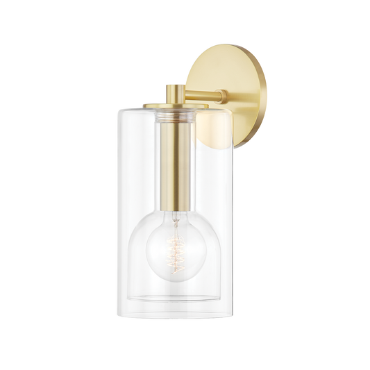 Belinda Wall Sconce in Aged Brass Finish