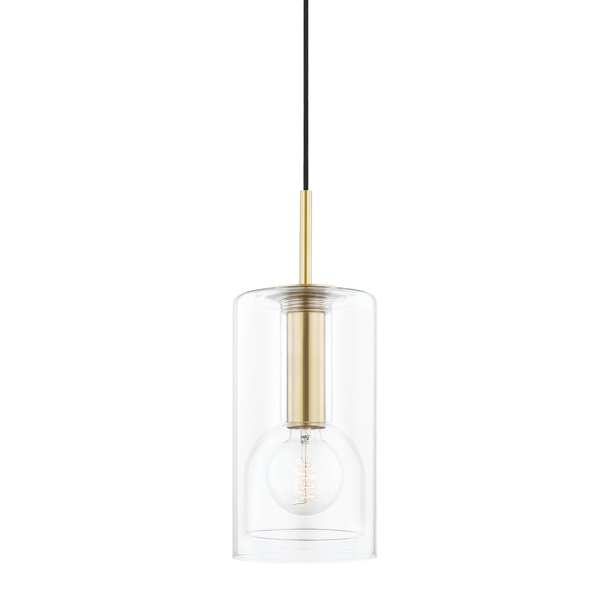 Belinda Pendant in Aged Brass Finish