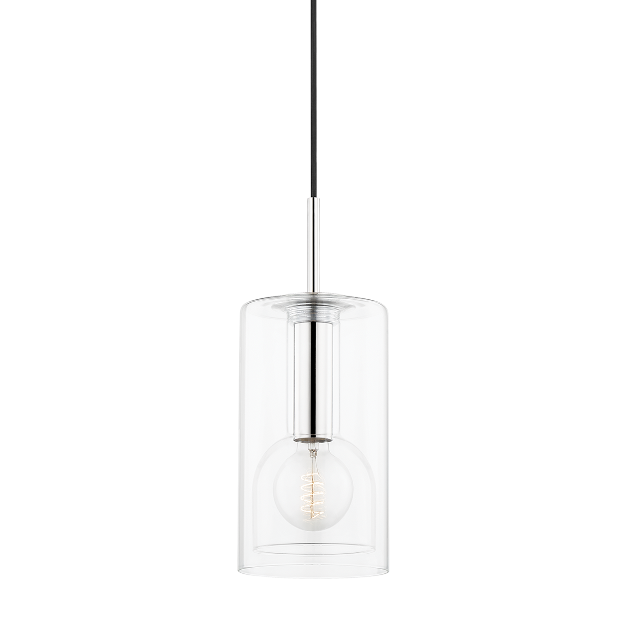 Belinda Pendant in Polished Nickel Finish