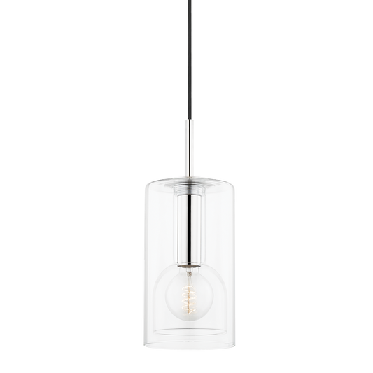 Belinda Pendant in Polished Nickel Finish