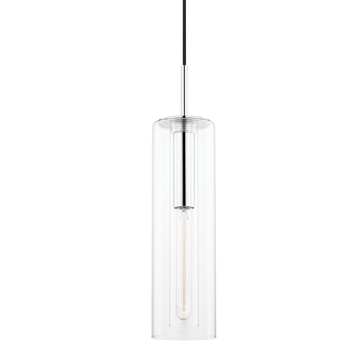 Belinda Pendant in Polished Nickel Finish