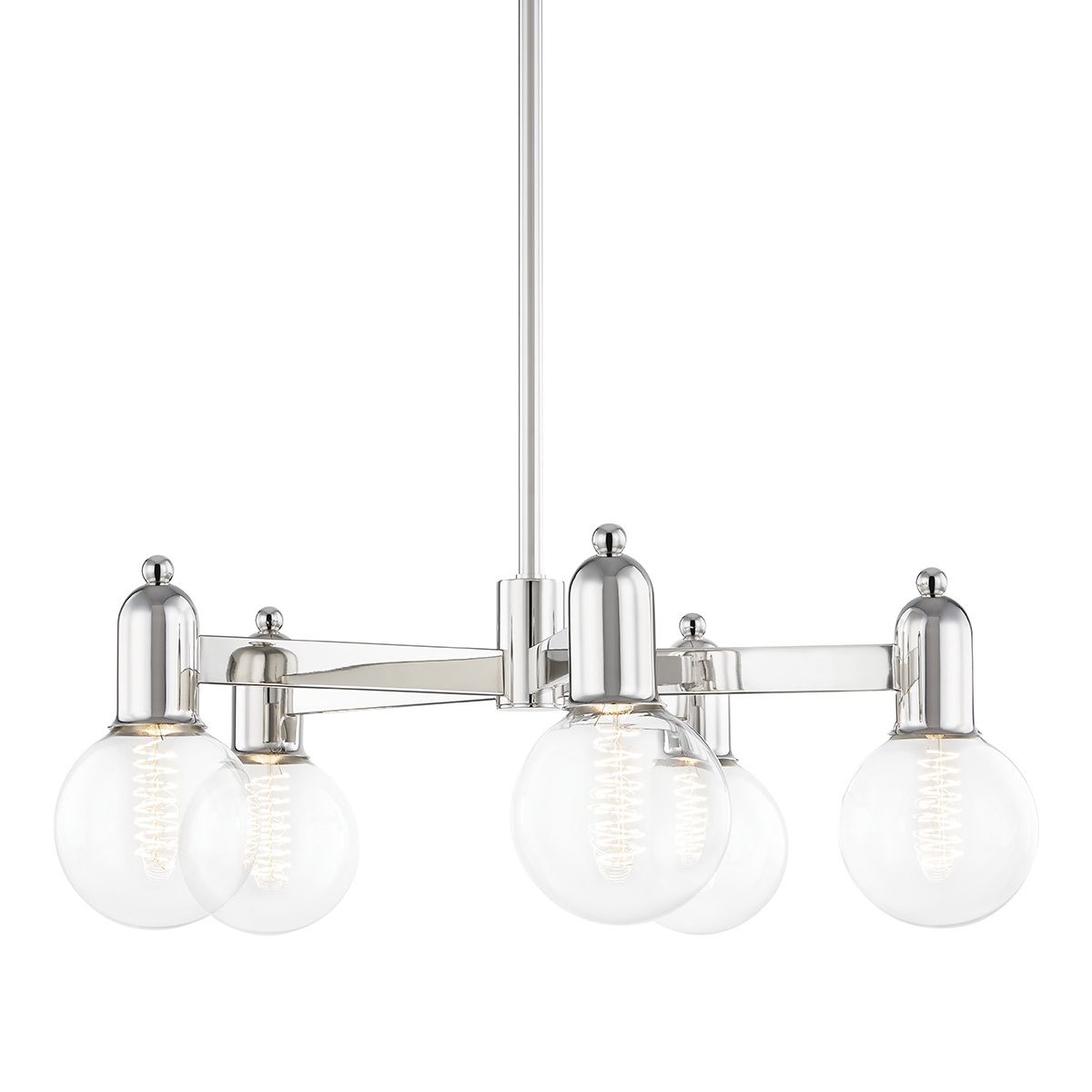 Bryce Chandelier in Polished Nickel Finish